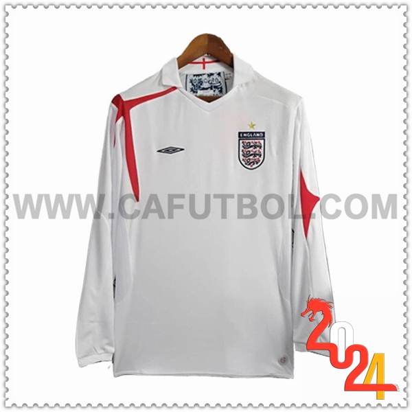 Primera Camiseta Retro Inglaterra Mangas largas 2005