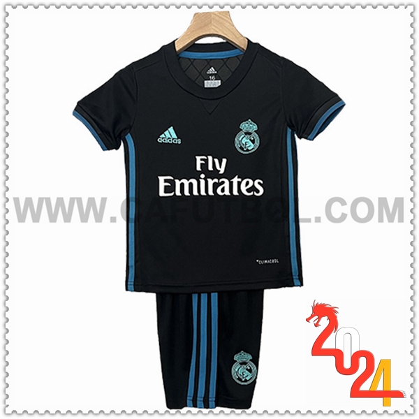 Segunda Camiseta Retro Real Madrid Ninos 2017/2018