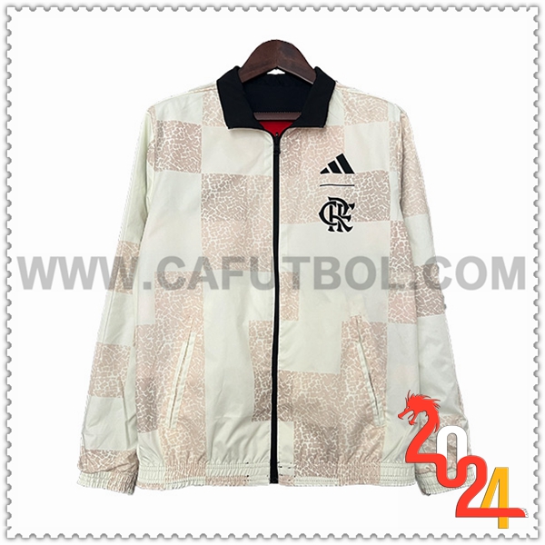 Rompevientos Flamengo Blanco/Marrón 2024 2025