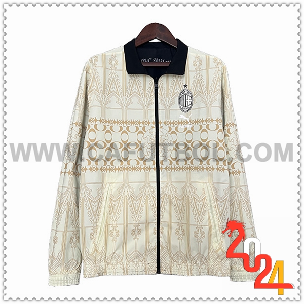 Rompevientos AC Milan Beige/Amarillo 2024 2025