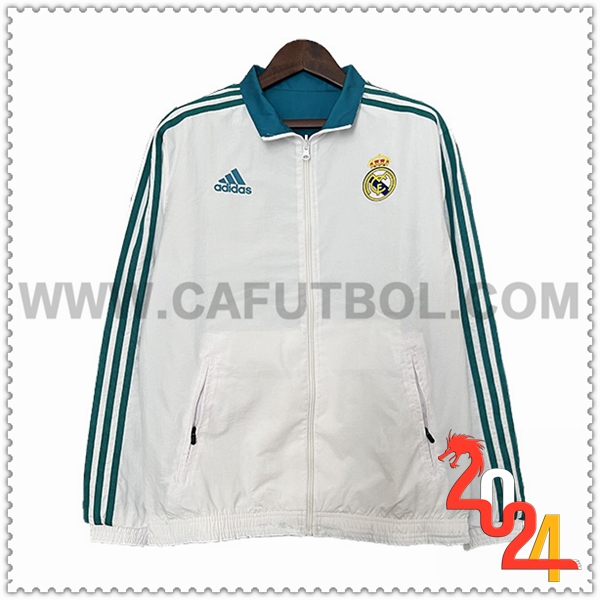 Rompevientos Real Madrid Blanco/Verde 2024 2025
