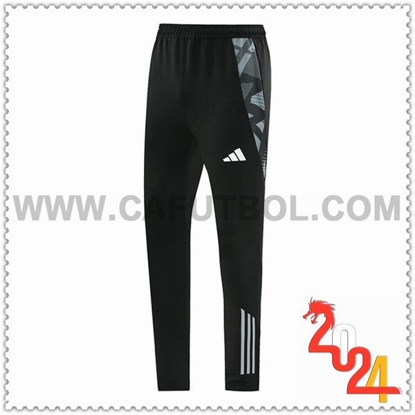 Pantalon Entrenamiento Adidas Negro/Gris 2024 2025