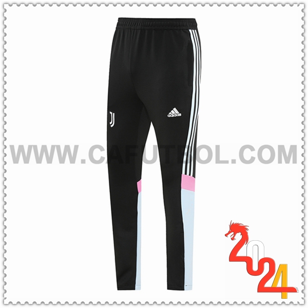 Pantalon Entrenamiento Juventus Gris/Negro/Rosa 2024 2025