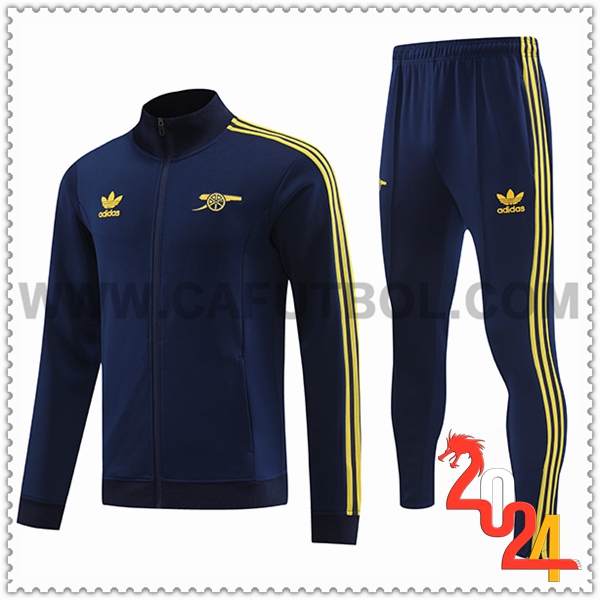 Chandal Chaqueta Futbol Arsenal Azul/Amarillo 2024 2025