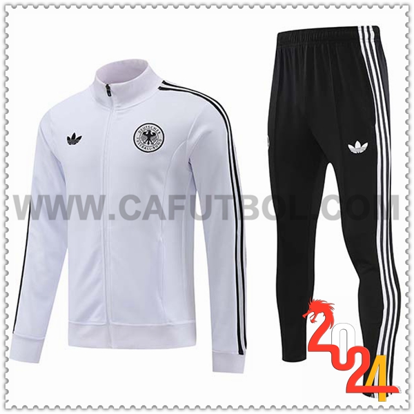 Chandal Chaqueta Futbol Alemania Blanco/Azul 2024 2025