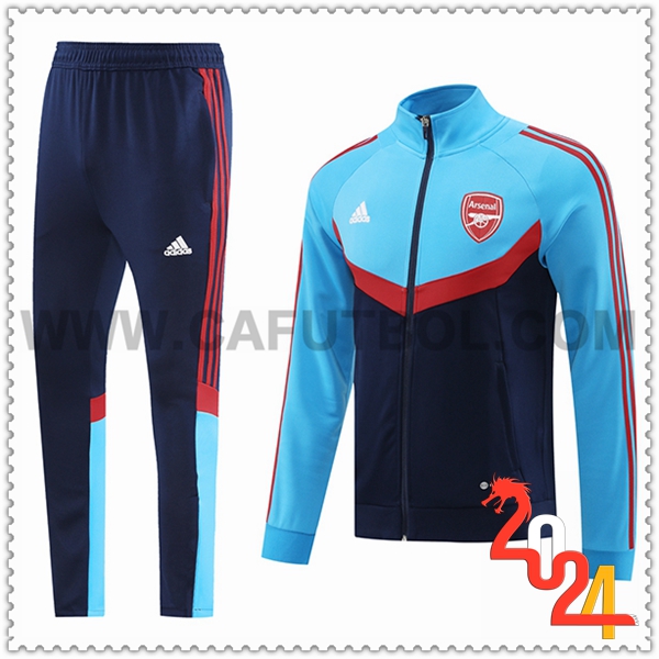 Chandal Chaqueta Futbol Arsenal Azul/Rojo 2024 2025