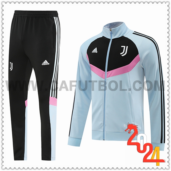Chandal Chaqueta Futbol Juventus Gris/Negro/Rosa 2024 2025