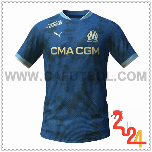Segunda Camiseta Futbol Marsella OM Verde 2024 2025