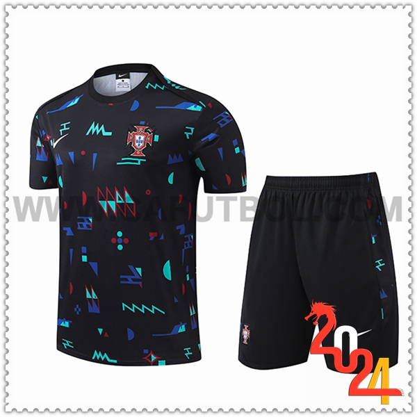 Camiseta Entrenamiento Portugal Negro 2024 2025