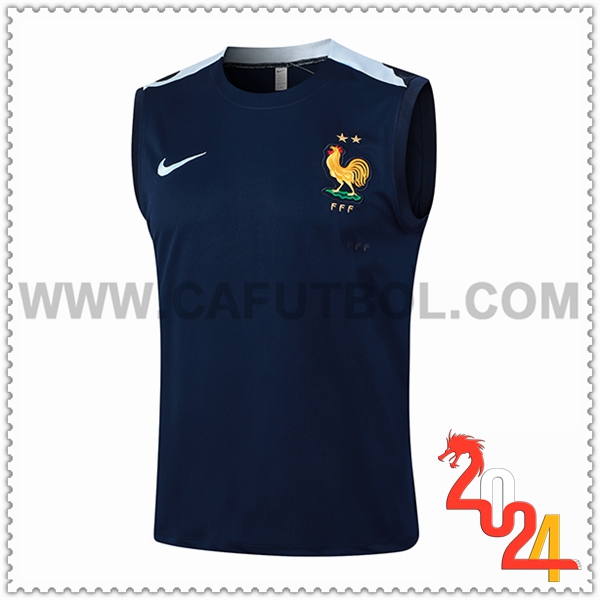 Chalecos De Futbol Francia Azul Oscuro 2024 2025