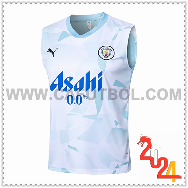 Chalecos De Futbol Manchester City Azul Claro 2024 2025