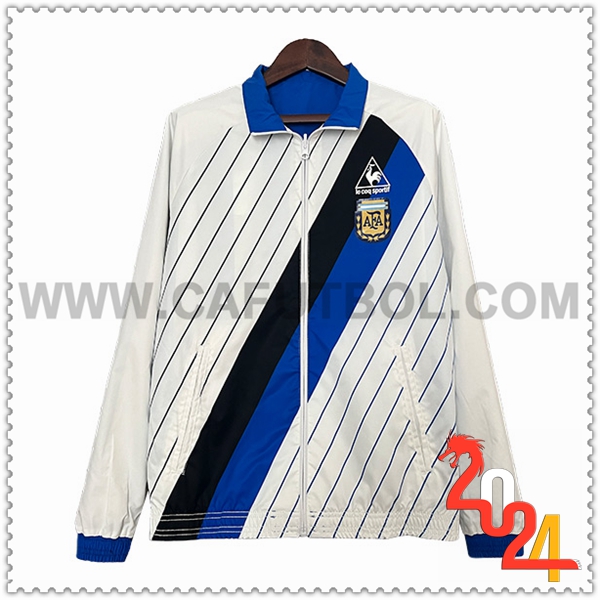 Rompevientos Argentina Blanco/Negro/Azul 2024 2025