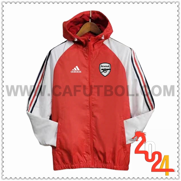 Rompevientos Arsenal Rojo/Blanco 2024 2025
