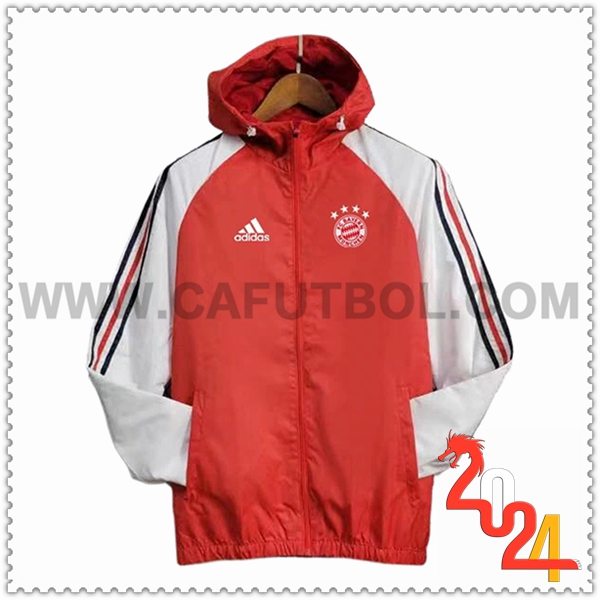 Rompevientos Bayern Munich Rojo/Blanco 2024 2025