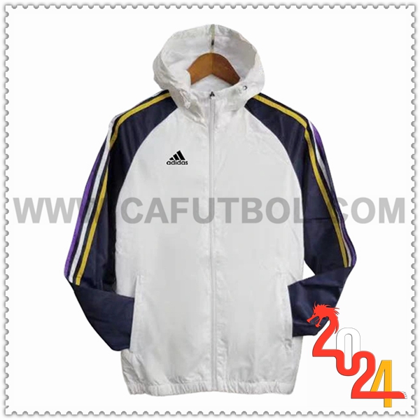 Rompevientos Adidas Blanco/Azul 2024 2025