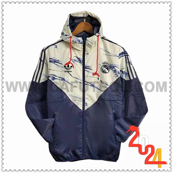 Rompevientos Real Madrid Azul/Beige 2024 2025