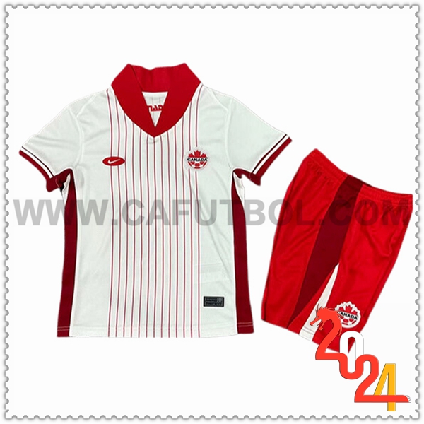Segunda Equipacion del Canada Ninos Eurocopa 2024