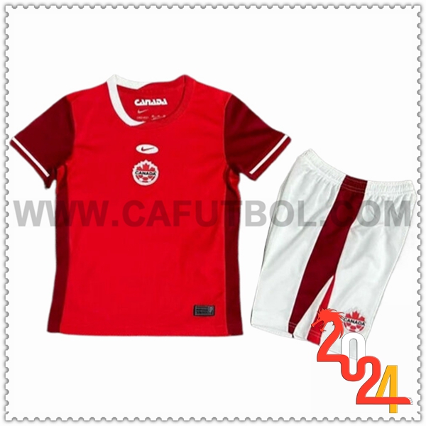 Primera Equipacion del Canada Ninos Eurocopa 2024