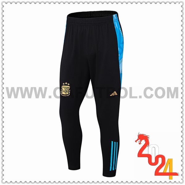 Pantalon Entrenamiento Argentina Negro/Azul 2024 2025
