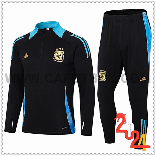 Chandal Futbol Argentina Negro/Azul 2024 2025