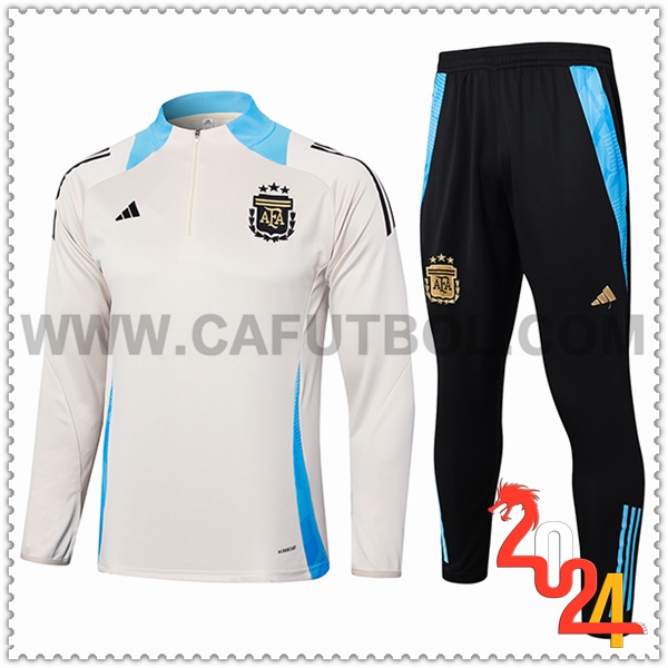 Chandal Futbol Argentina Beige/Azul 2024 2025