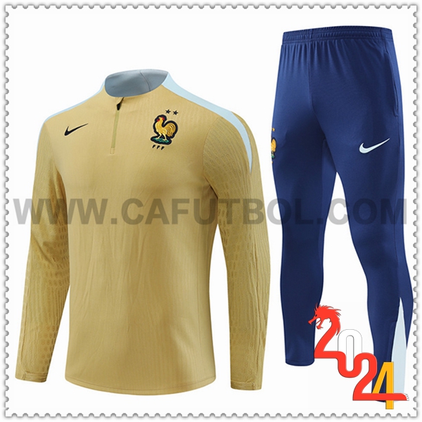 Chandal Futbol Francia Amarillo/Azul 2024 2025