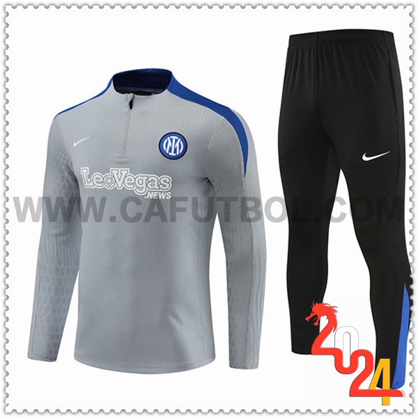 Chandal Futbol Inter Milan Gris/Negro/Azul 2024 2025