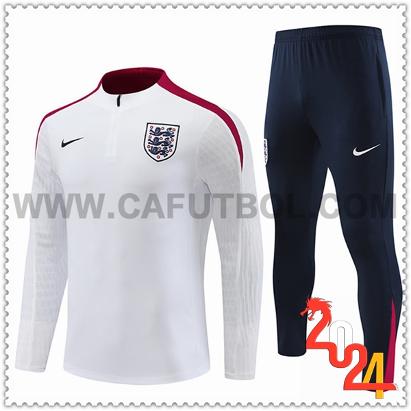 Chandal Futbol Inglaterra Blanco/Rojo/Negro 2024 2025