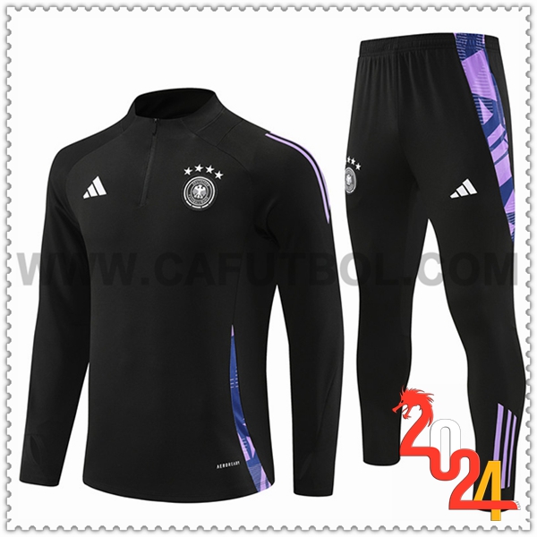Chandal Futbol Alemania Negro/Violeta 2024 2025