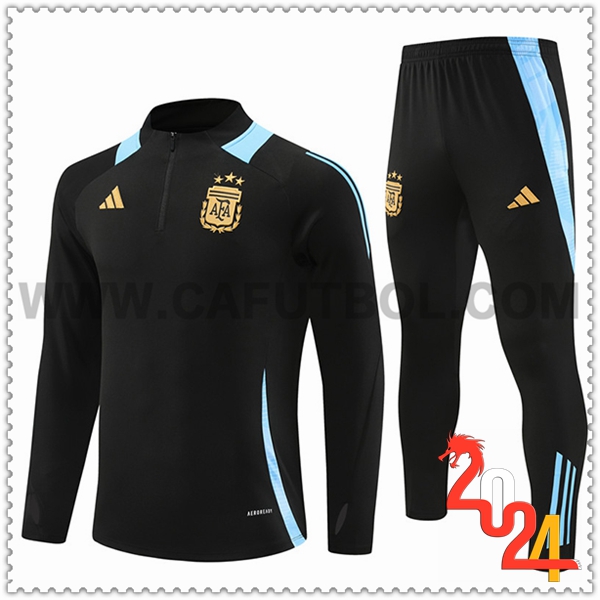 Chandal Futbol Argentina Negro/Azul 2024 2025 -02