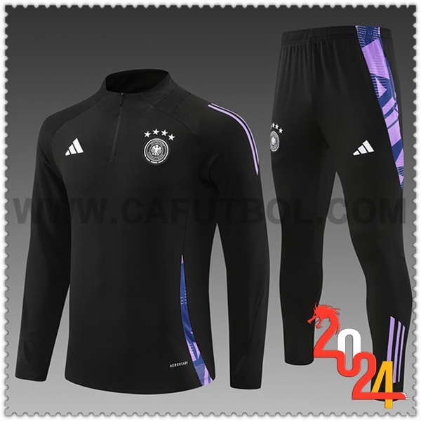 Chandal Futbol Alemania Ninos Negro/Violeta 2024 2025