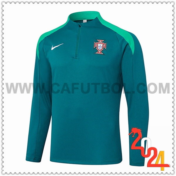 Sudadera Entrenamiento Portugal Verde 2024 2025