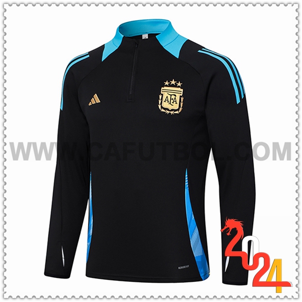 Sudadera Entrenamiento Argentina Negro/Azul 2024 2025