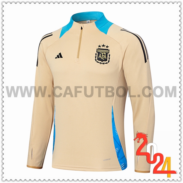 Sudadera Entrenamiento Argentina Amarillo/Azul 2024 2025