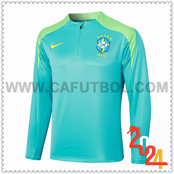 Sudadera Entrenamiento Brasil Verde 2024 2025