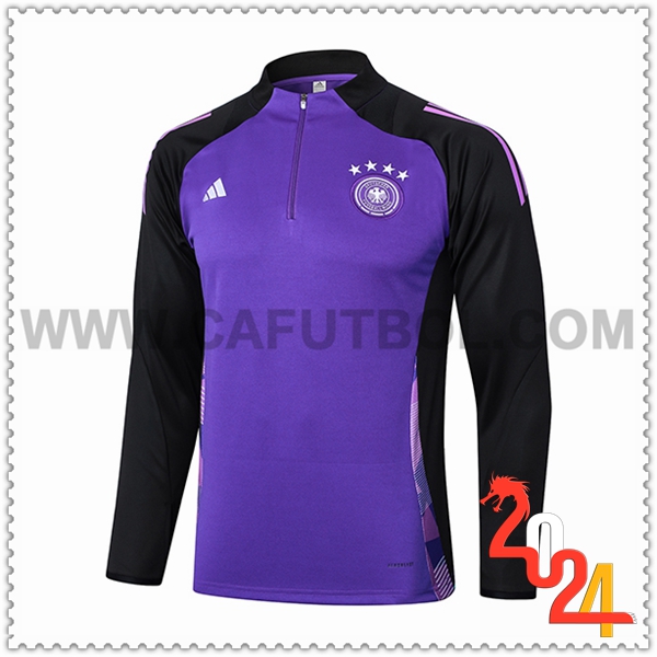 Sudadera Entrenamiento Alemania Violeta/Negro 2024 2025 -02