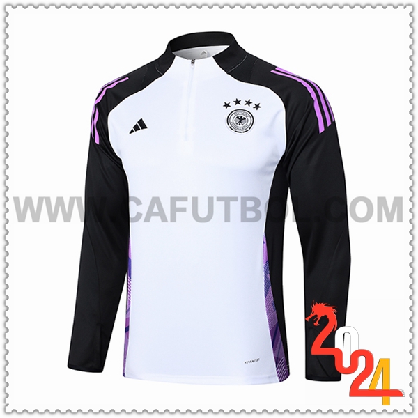 Sudadera Entrenamiento Alemania Blanco/Violeta/Negro 2024 2025
