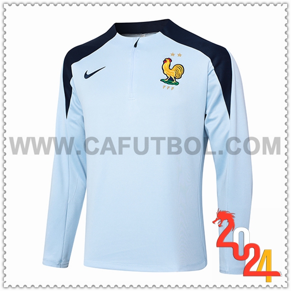 Sudadera Entrenamiento Francia Azul Claro 2024 2025