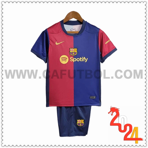 Primera Equipacion del FC Barcelona Ninos 2024 2025