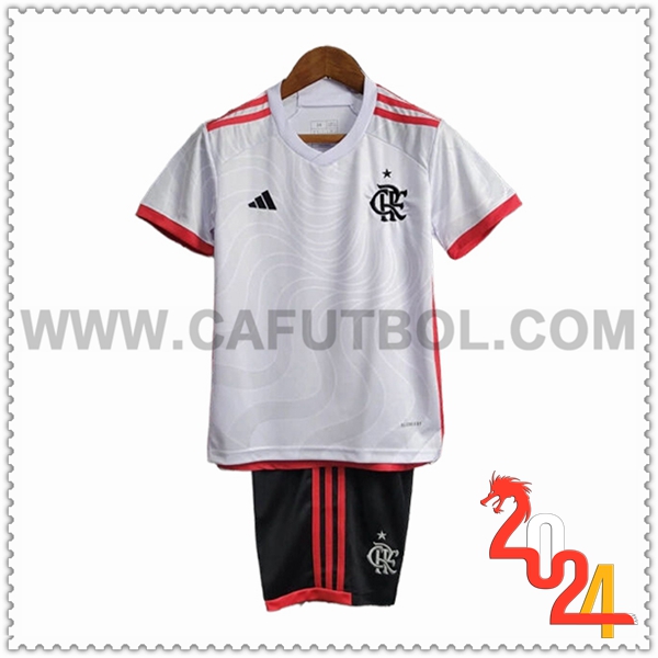 Segunda Equipacion del Flamengo Ninos 2024 2025