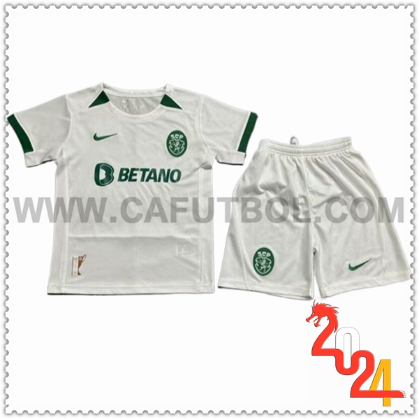Equipacion del Sporting Ninos 2024 2025