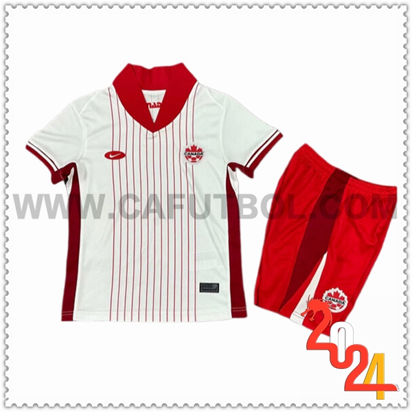 Segunda Equipacion del Canada Ninos 2024 2025