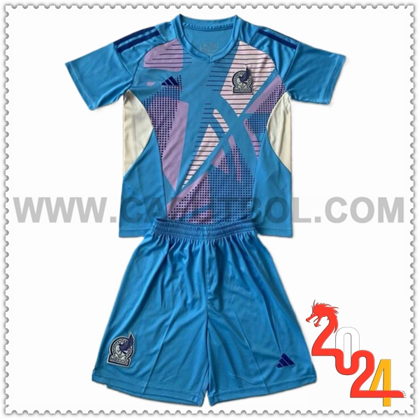 Equipacion del Portero Mexico Ninos Azul 2024 2025