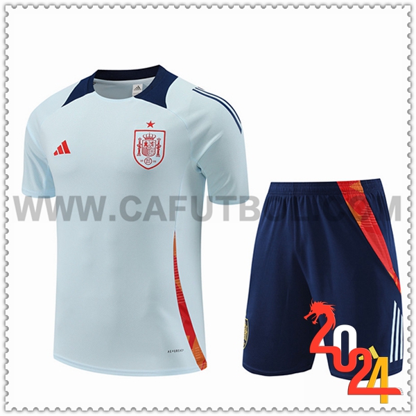 Camiseta Entrenamiento España Azul Claro 2024 2025