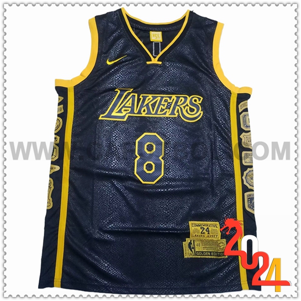 Camisetas NBA Los Angeles Lakers (BRYANT #24) 2024/25 Negro/Amarillo
