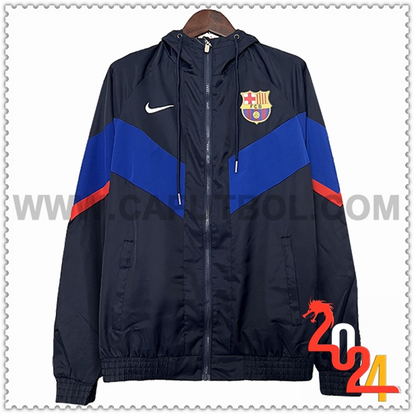 Rompevientos FC Barcelona Azul Oscuro 2024 2025 -02