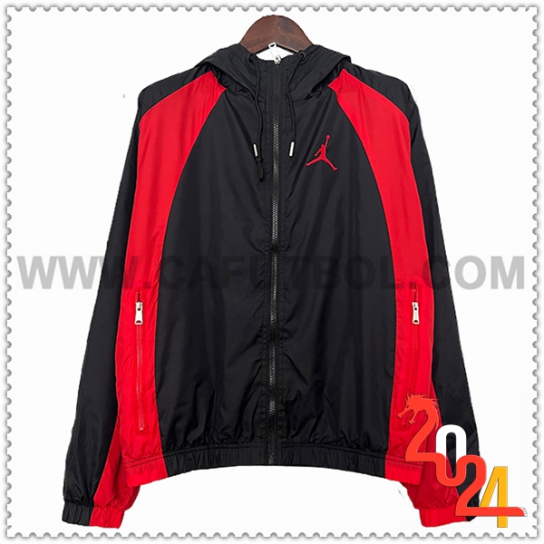Rompevientos Jordan Negro/Rojo 2024 2025