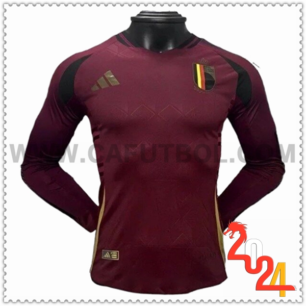 Primera Camiseta Equipo Belgica Mangas largas 2024 2025