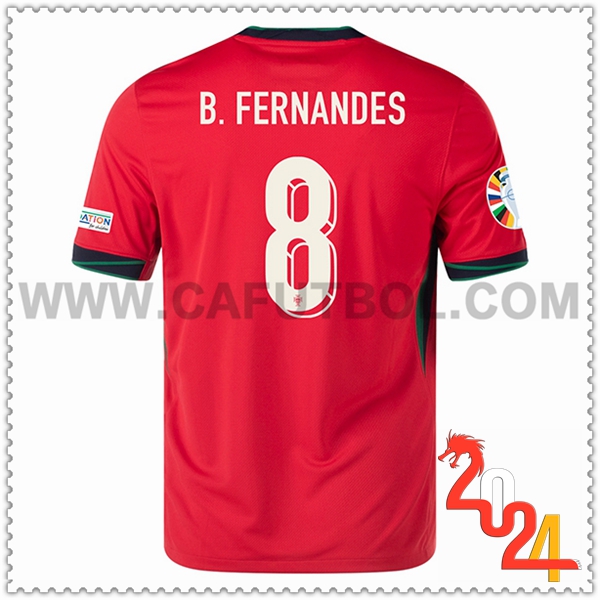 Primera Camiseta Equipo Portugal B. FERNANDES #8 2024 2025