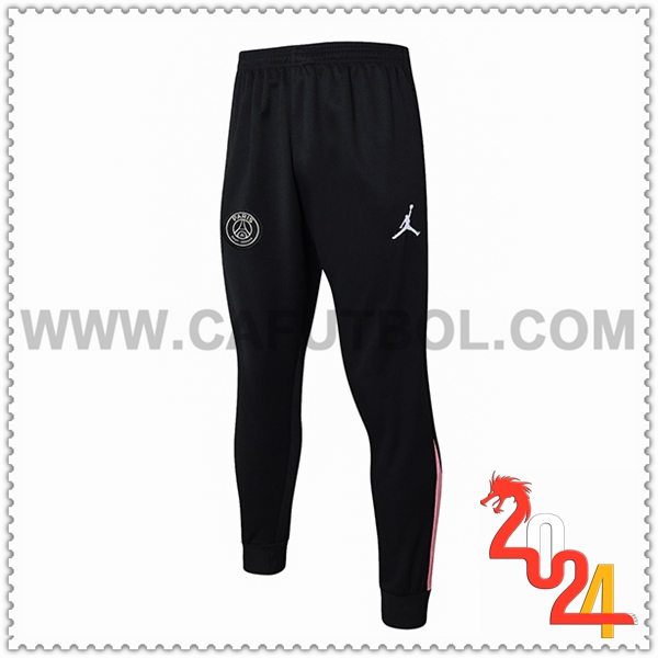 Pantalones Entrenamiento PSG Negro/Rosa 2024 2025